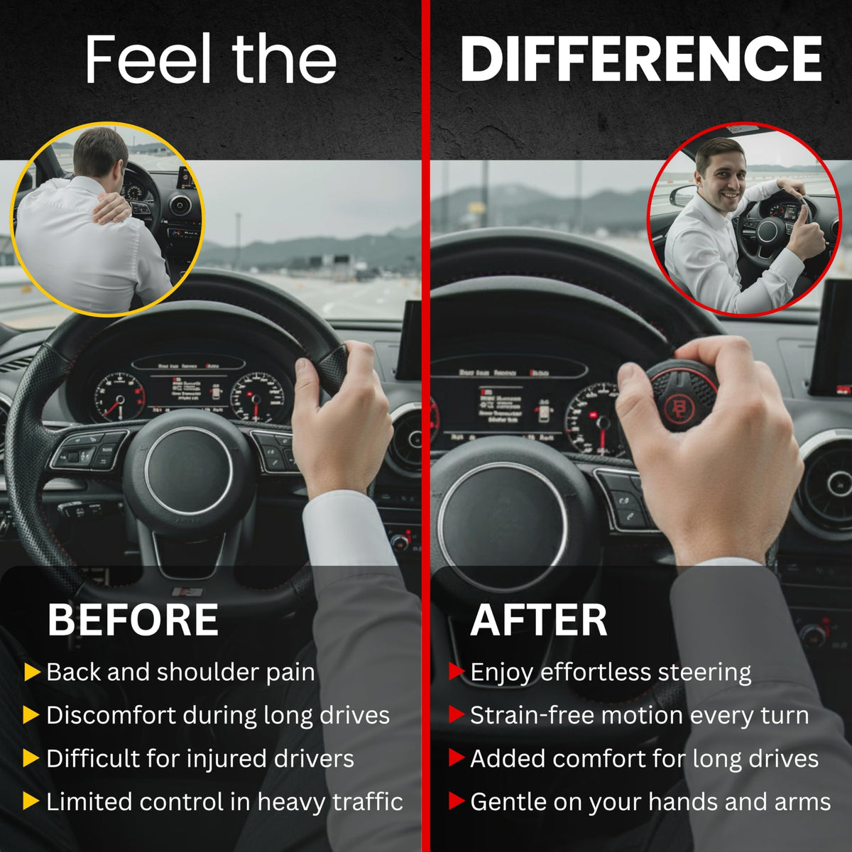 FOURING BL next to a coin showing compact size and easy portability for multiple vehicles