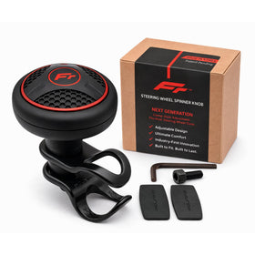 FOURING front overview of the spinner knob showing compact design and durable finish for improved control