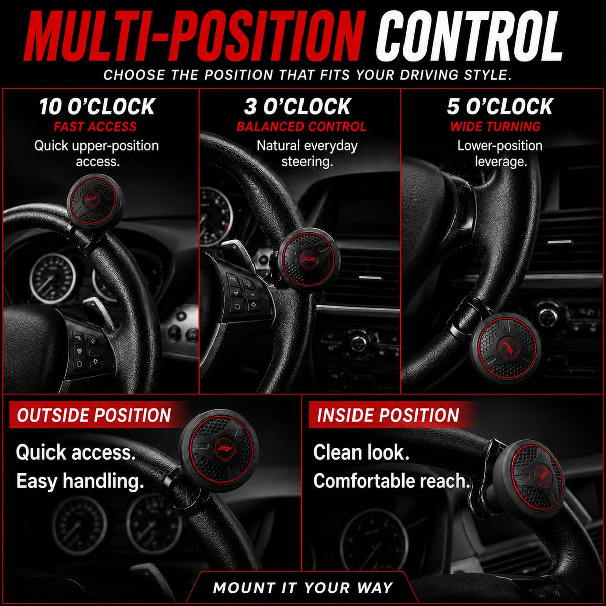 FOURING textured silicone grip close-up providing non-slip comfort and reduced hand fatigue