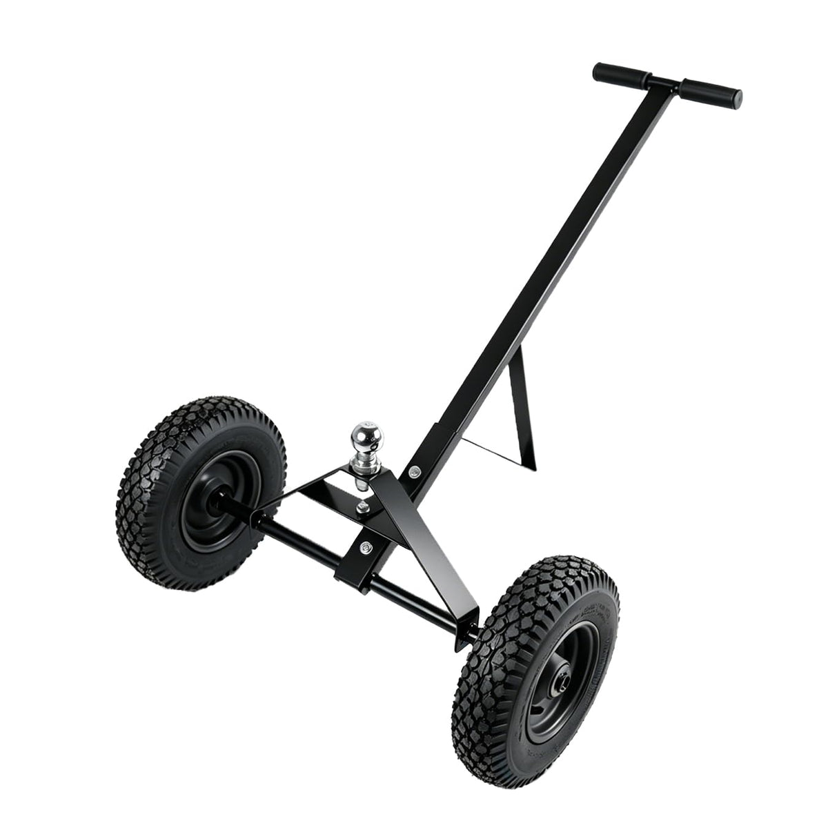 fouwick front view of trailer dolly showing compact frame and stability benefit
