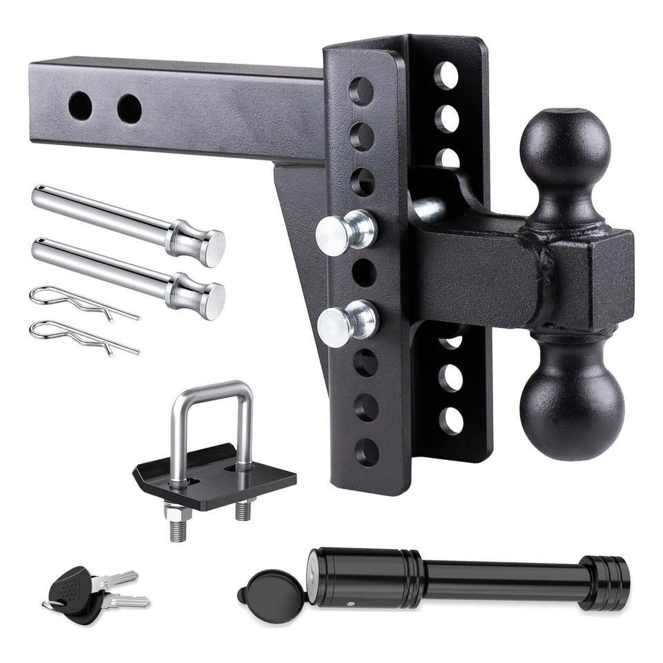 fouwick front profile mounted in receiver shows secure fit and reliable towing