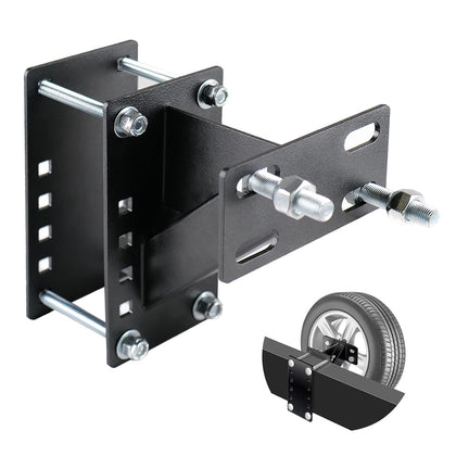 fouwick front view of mounted spare tire showing secure fit and accessibility