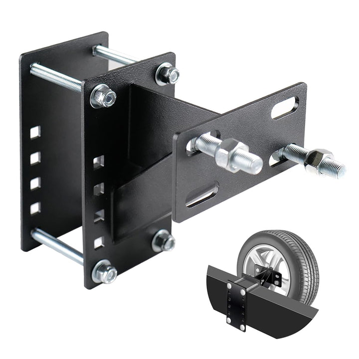 fouwick front view of mounted spare tire showing secure fit and accessibility