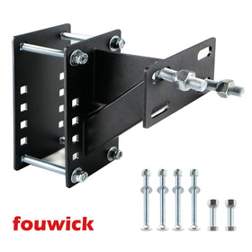 fouwick installed on trailer in use illustrating secure spare storage on road