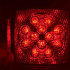 fouwick lights mounted on boat trailer in water showing reliable submersion performance