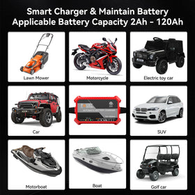 FOVAL chargers in garage lifestyle scene keeping seasonal vehicles ready