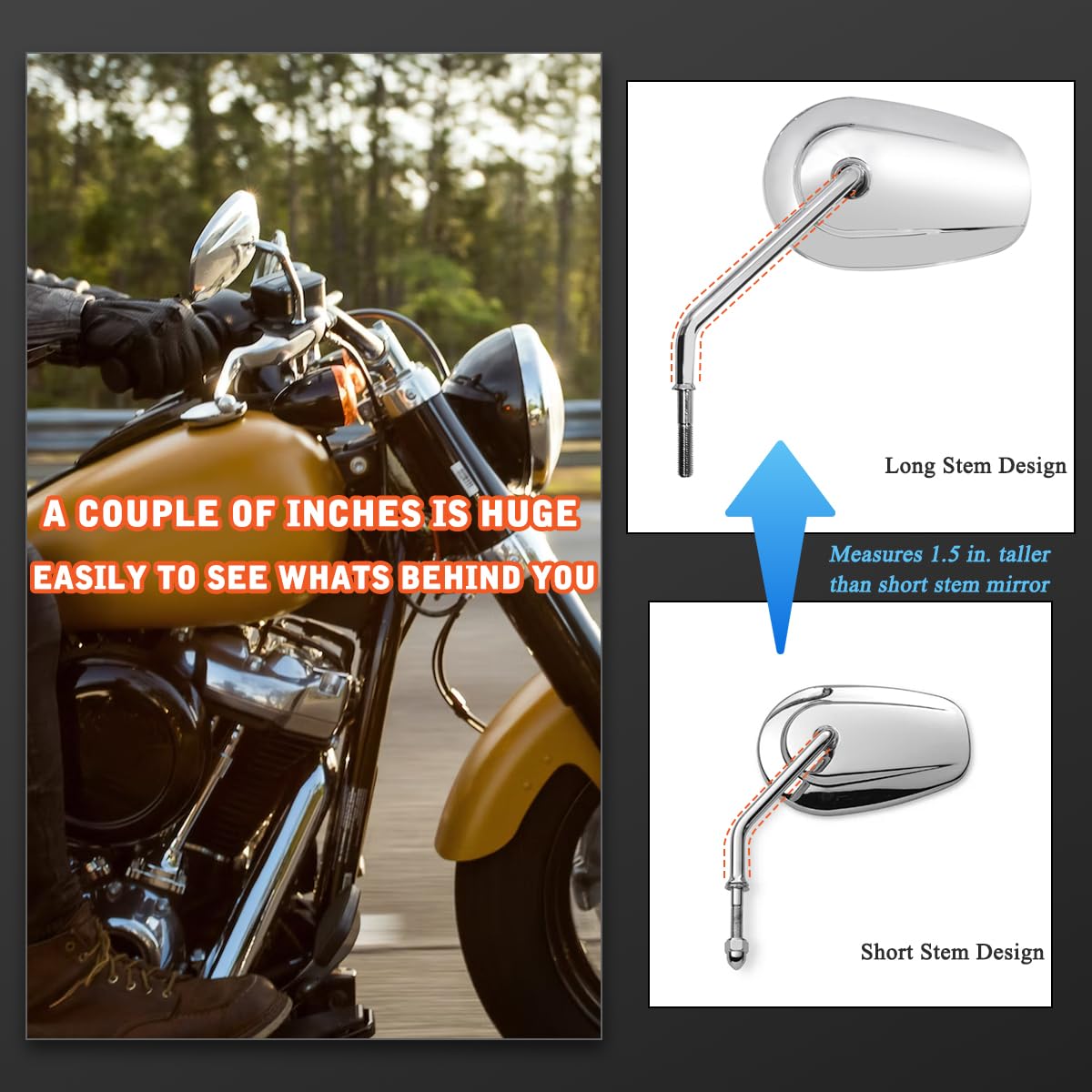FOVPLUE mirror rotated to show 360-degree adjustability for personalized angles
