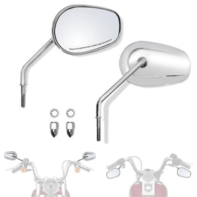 FOVPLUE front view of left and right mirrors showing complete set and improved visibility