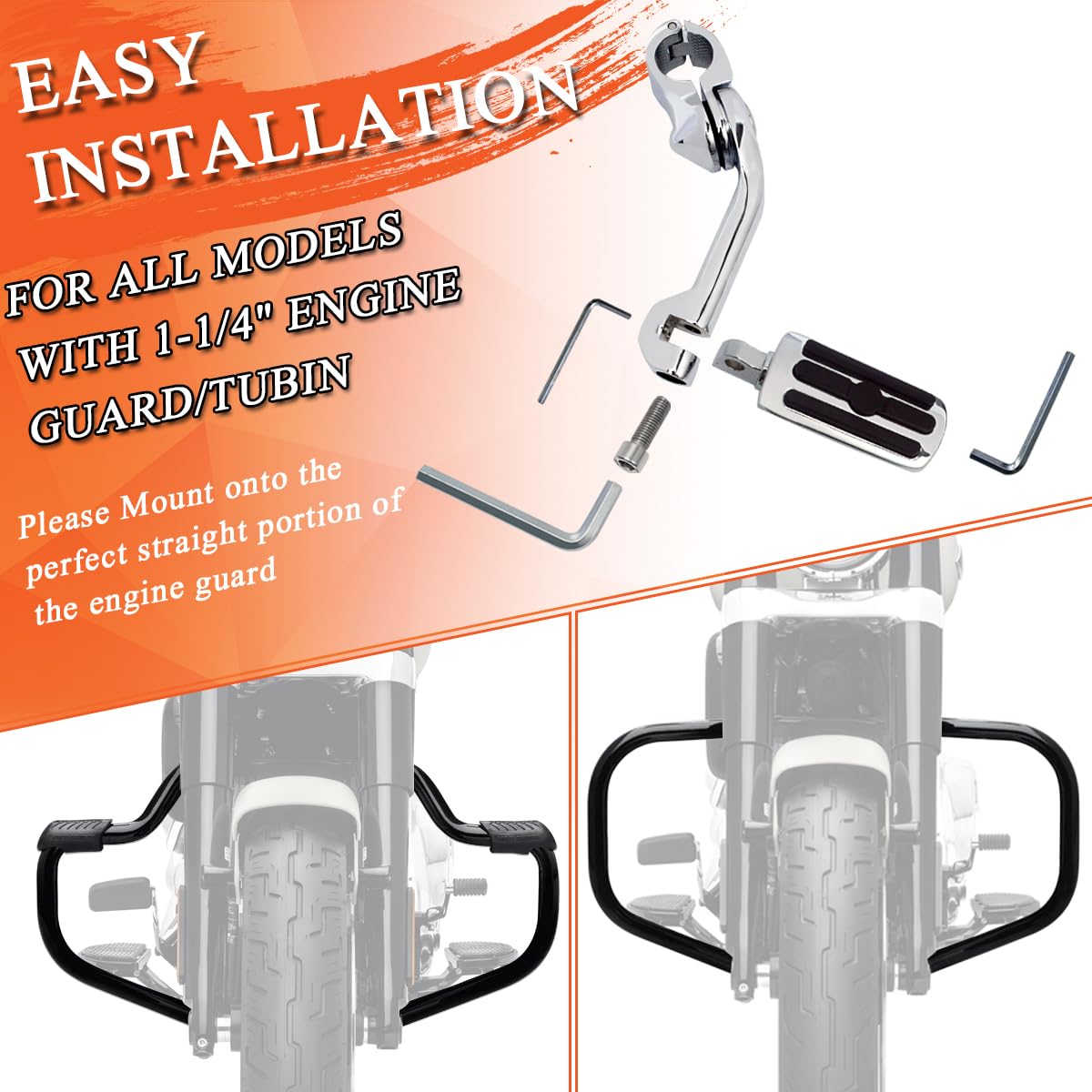 FOVPLUE installation hardware and allen wrench included for quick, clamp-on setup