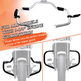 FOVPLUE pegs installed on a Harley Touring illustrating extra footrest comfort
