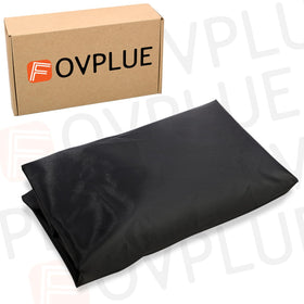 FOVPLUE lifestyle image of parked bike in rain demonstrating weather protection