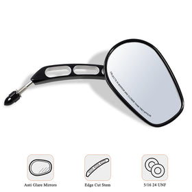 FOVPLUE glass reflecting road scene showing white-clear glass and anti-glare viewing advantage