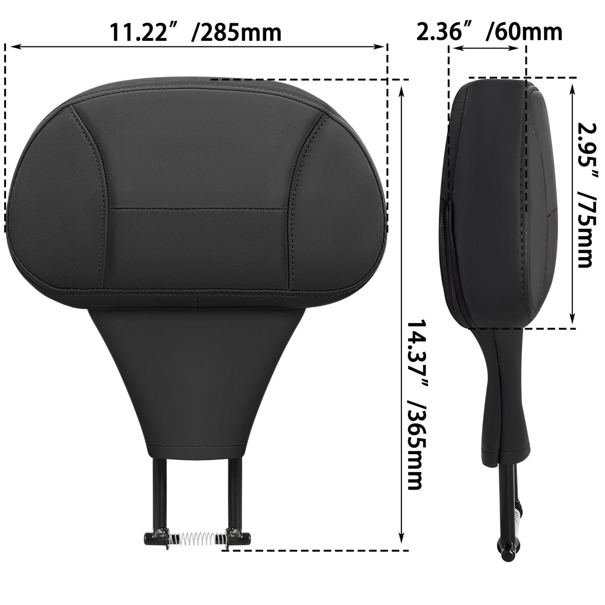 FOVPLUE mounted on bike with rider demonstrating lumbar support on long rides
