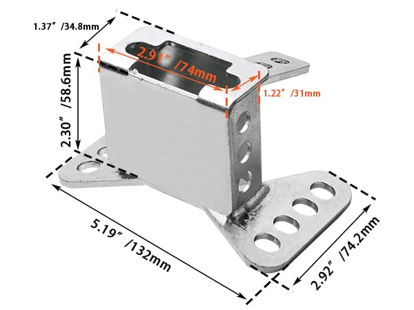 FOVPLUE scale comparison beside seat illustrating compact size and fitment