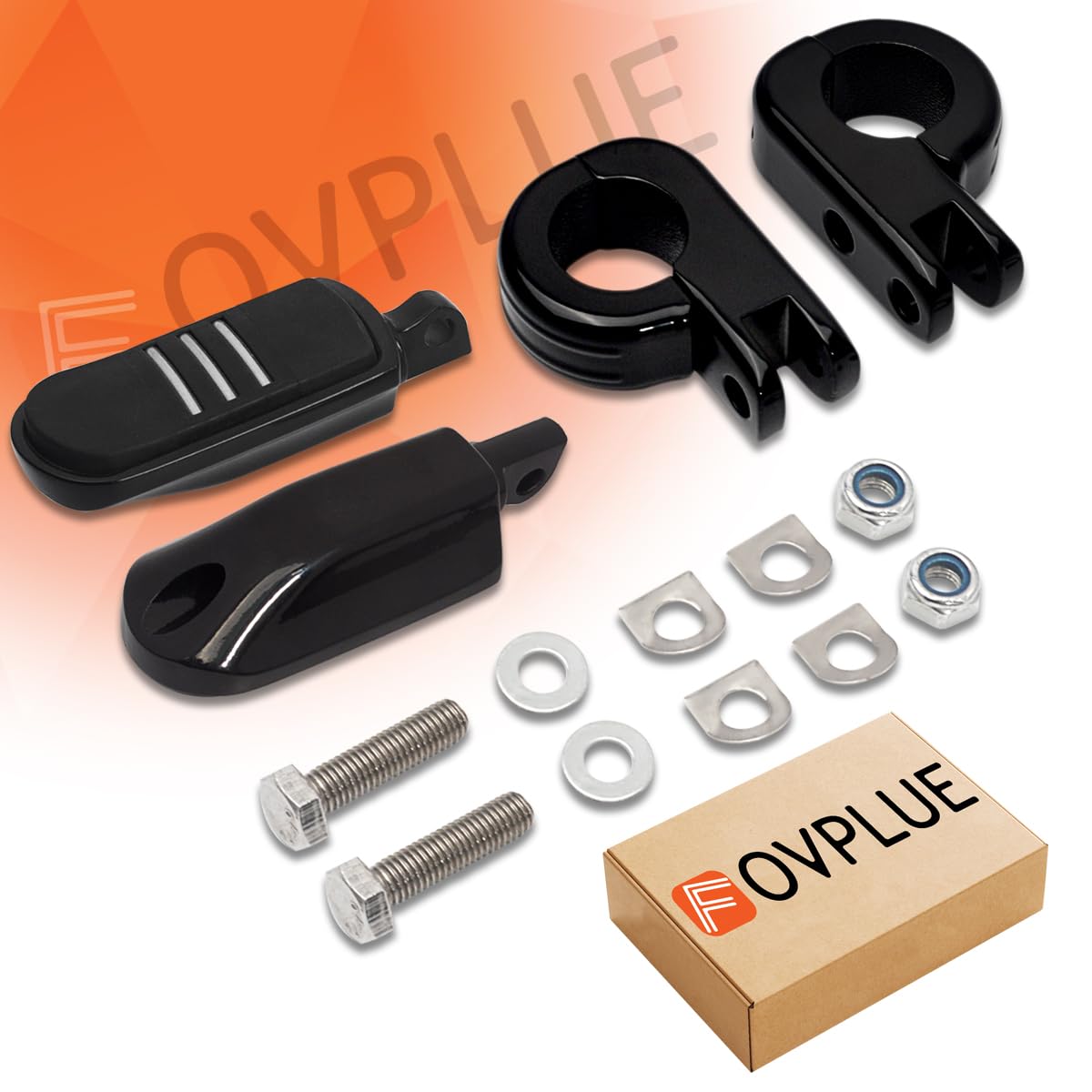 FOVPLUE side profile on Softail showing integrated look and ergonomic placement