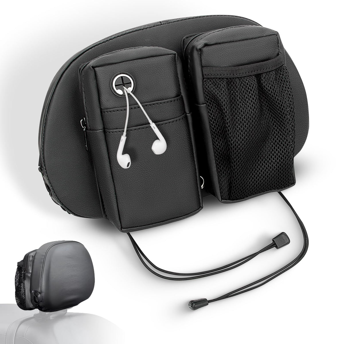 FOVPLUE open zippered compartments displaying organized pockets and secure storage