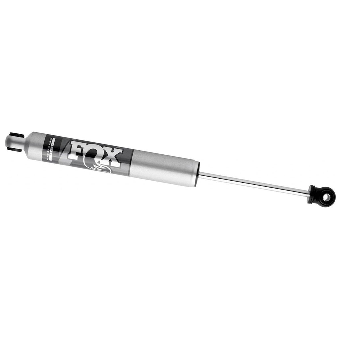 FOX Factory PS Stabilizer front profile showing silver body and fitment benefits