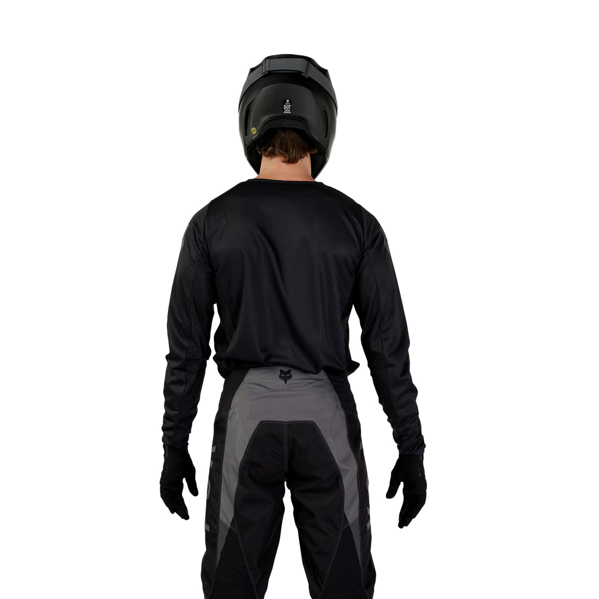 Fox Racing 180 Blackout worn by rider on trail showing movement and cooling benefit