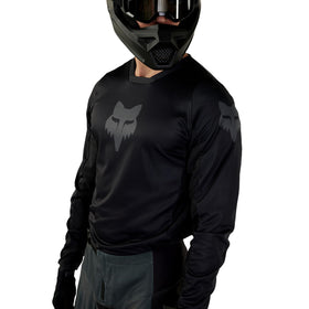 Fox Racing 180 Blackout close-up of vented mesh panels for improved airflow benefit