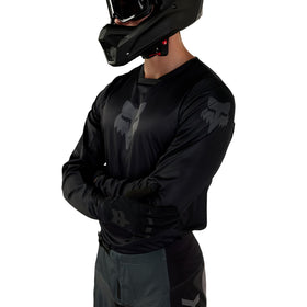 Fox Racing 180 Blackout vented mesh panel close-up improves breathability