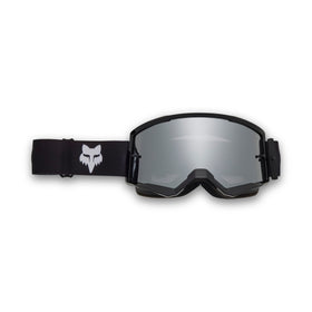 Fox Racing goggle front view showing wide viewport and improved vision