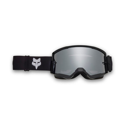 Fox Racing goggle front view showing wide viewport and improved vision