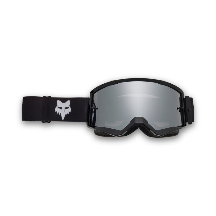Fox Racing goggle front view showing wide viewport and improved vision