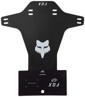 Fox Racing mud guard close-up of mounting clip demonstrating secure fit