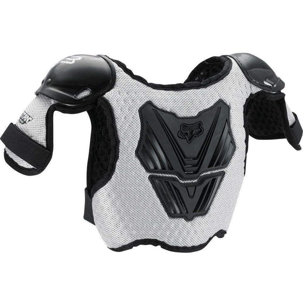 Fox Racing Peewee Titan perforated shell close-up highlighting airflow and comfort
