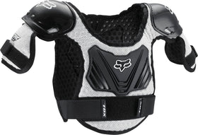 Fox Racing Peewee Titan front view showing coverage and fit benefits