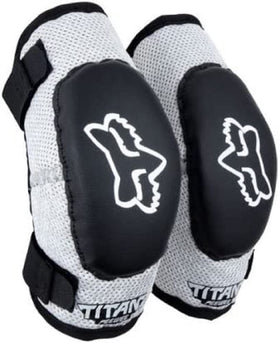 Fox Racing Peewee Titan front view showing slim protective profile and coverage
