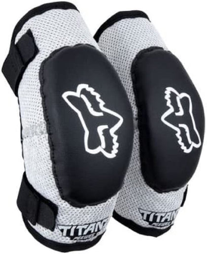 Fox Racing Peewee Titan front view showing slim protective profile and coverage