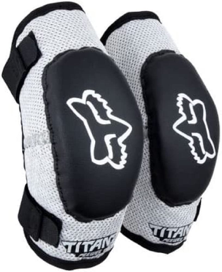 Fox Racing Peewee Titan front view showing slim protective profile and coverage