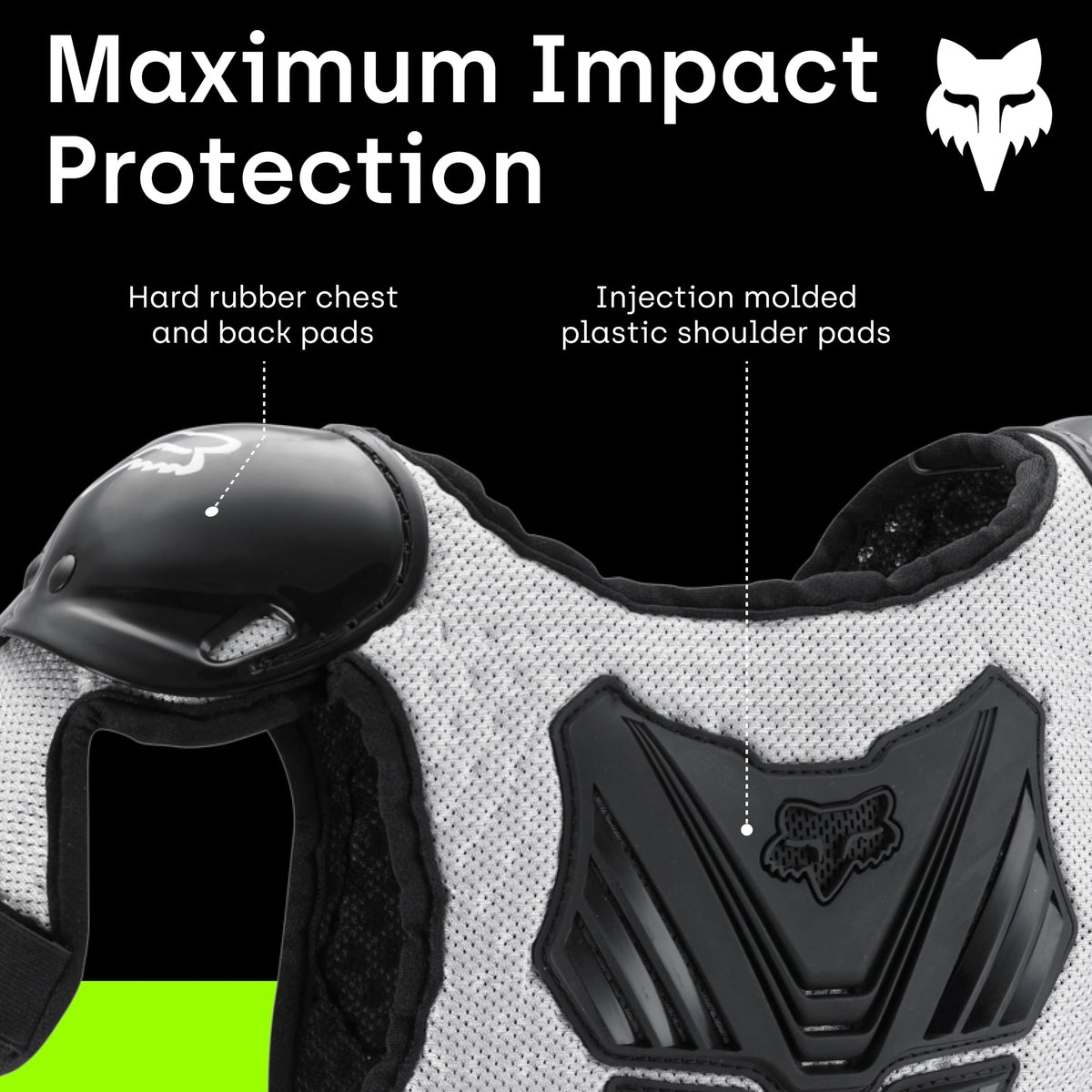 Fox Racing on youth rider demonstrating protection and freedom benefit
