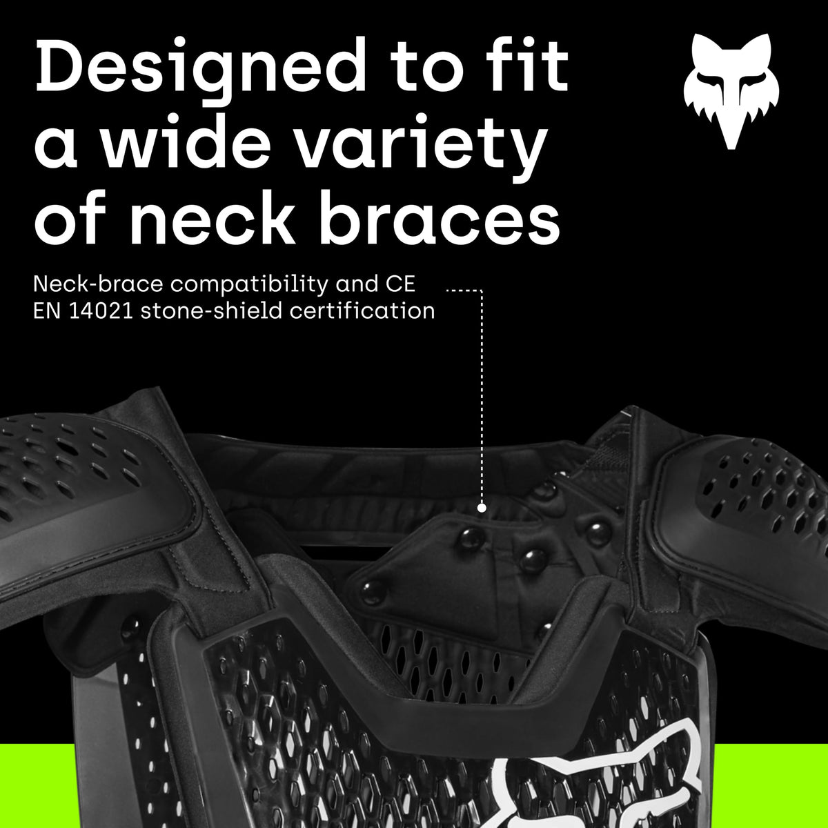 Fox Racing R3 on rider in terrain showing comfort and protection benefit