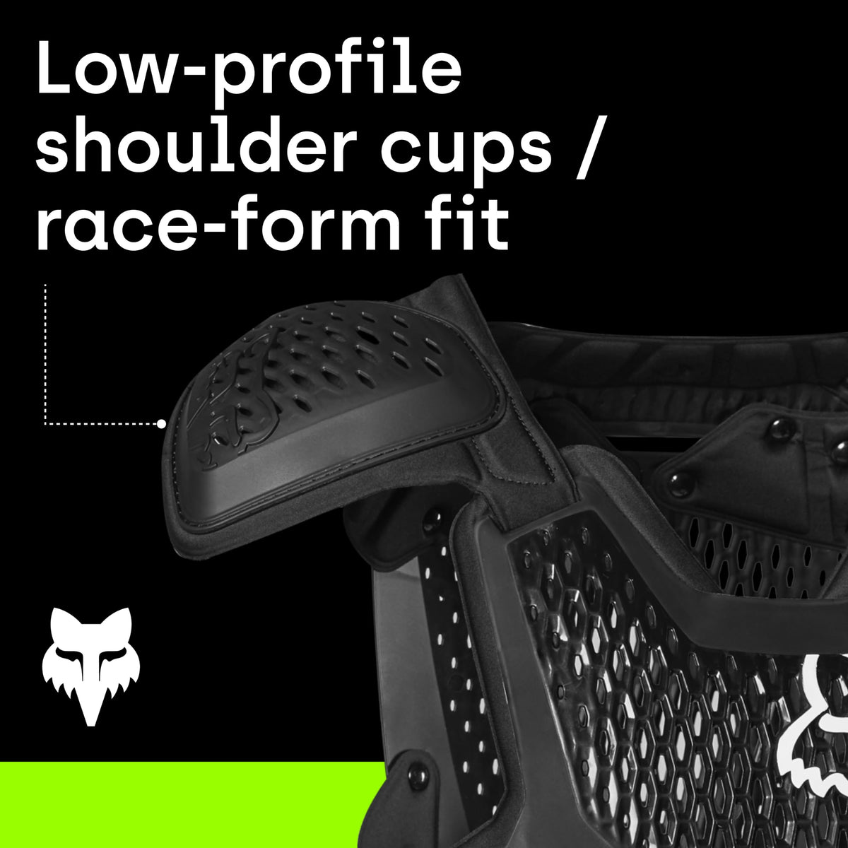 Fox Racing R3 paired with neck brace showing compatibility benefit
