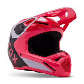 Fox Racing V1 front view showing shape and visor for improved visibility