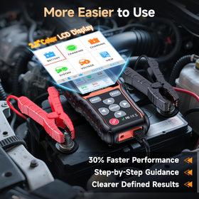 FOXWELL BT705Plus displaying alternator ripple measurement to detect faults