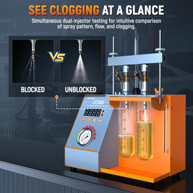FOXWELL flow scale detail providing precise volume measurement for accurate repairs