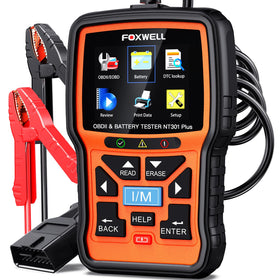 FOXWELL NT301 Plus front view showing compact design and easy grip benefit