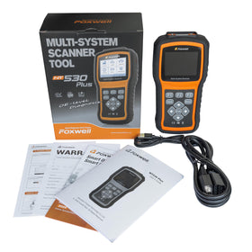 FOXWELL NT530 tactile buttons close-up, offering reliable control with greasy hands