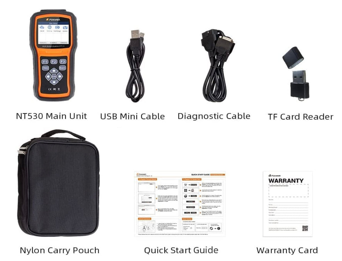 FOXWELL NT530 button navigation close-up for easy operation in workshops