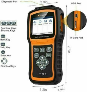 FOXWELL NT530 PLUS rear and OBD2 connector, durable construction benefit