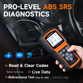 FOXWELL NT630 rear with OBD port plug, quick plug-and-play connection benefit