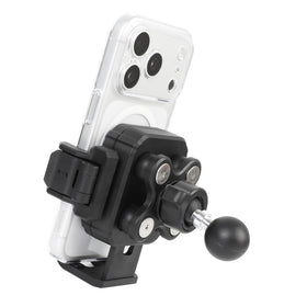 FPN front view of holder base showing 1-inch ball and quick-lock benefit