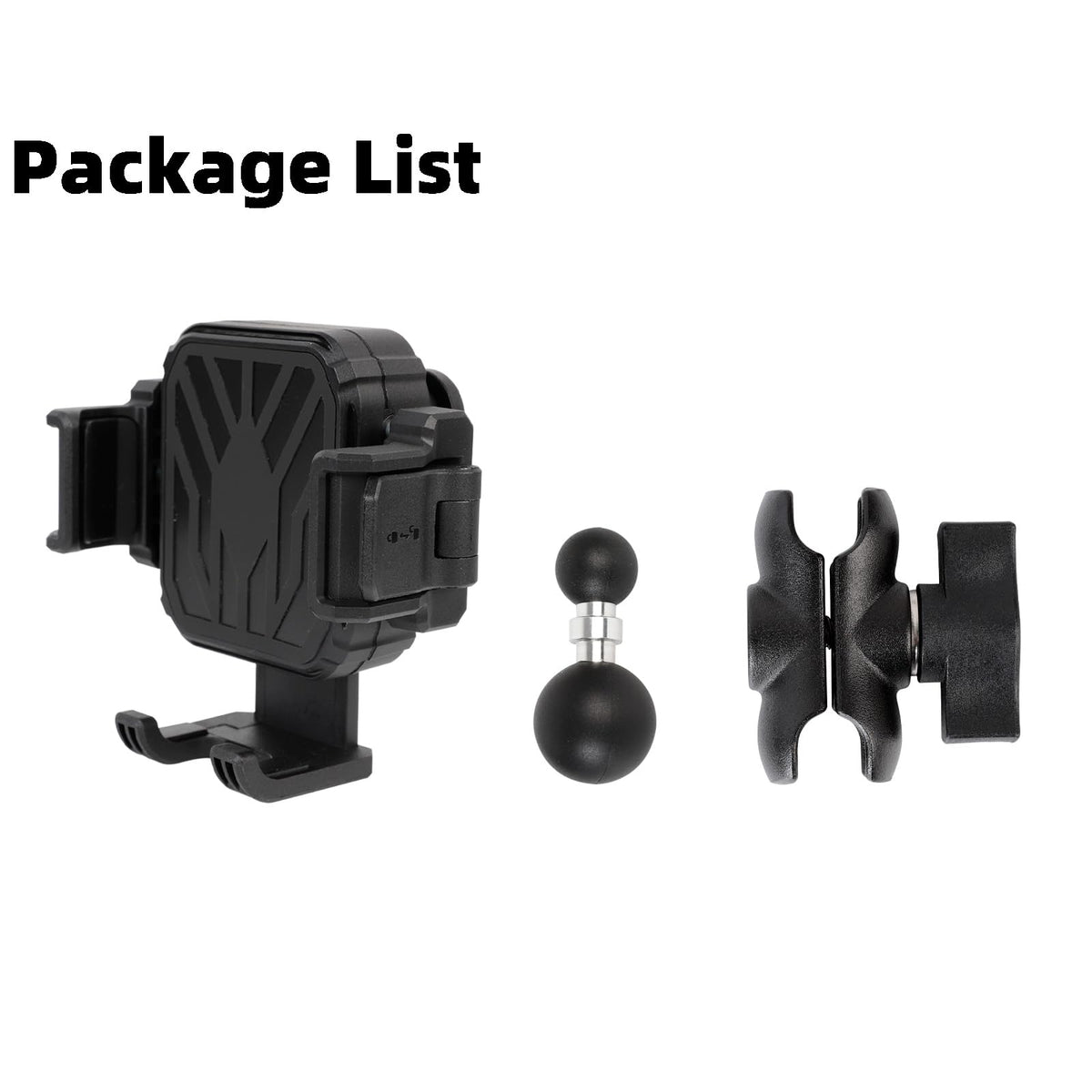 FPN package contents laid out showing adapter and arm included