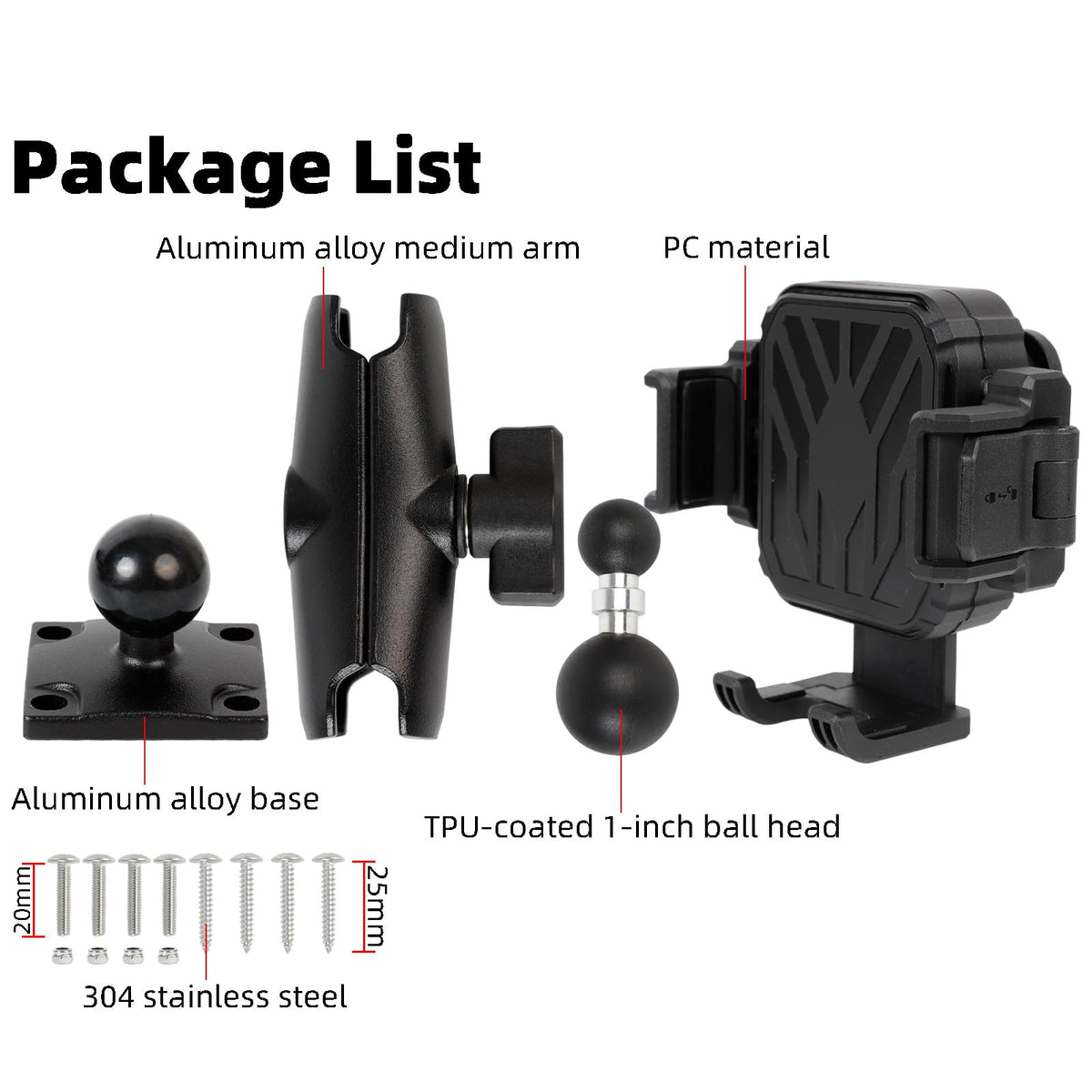 FPN packaging with included screws for flexible installation