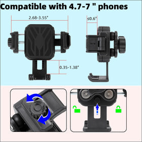FPN mounted phone in landscape for stable navigation display