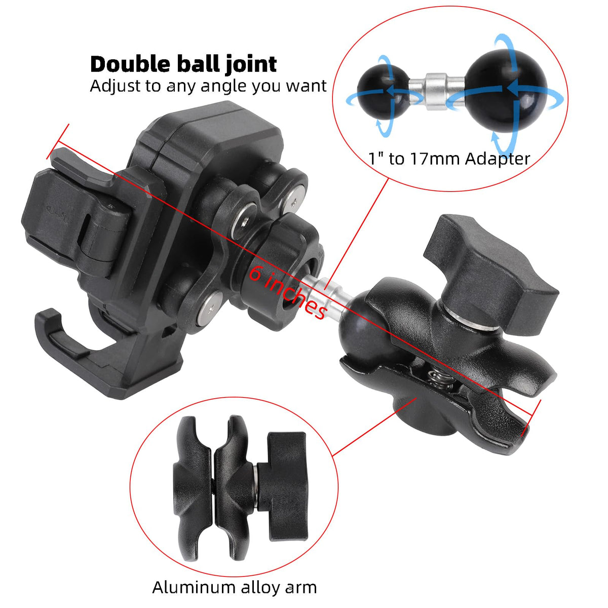 FPN short double socket arm detail delivering reduced flex