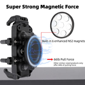 FPN side view of octopus-grip lock and springs offering mechanical security